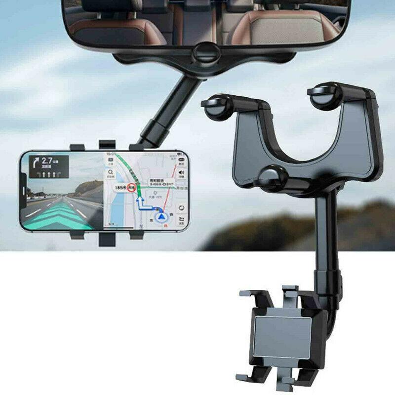 car rear mirror phone holder , Car rear view mirror phone holder , car phone holder , retractable car phone holder , retractable phone holder , car phone stand , Car interior accessory , Mobile phone stand for car , car phone mount ,  navigation holder , clickandbuy247