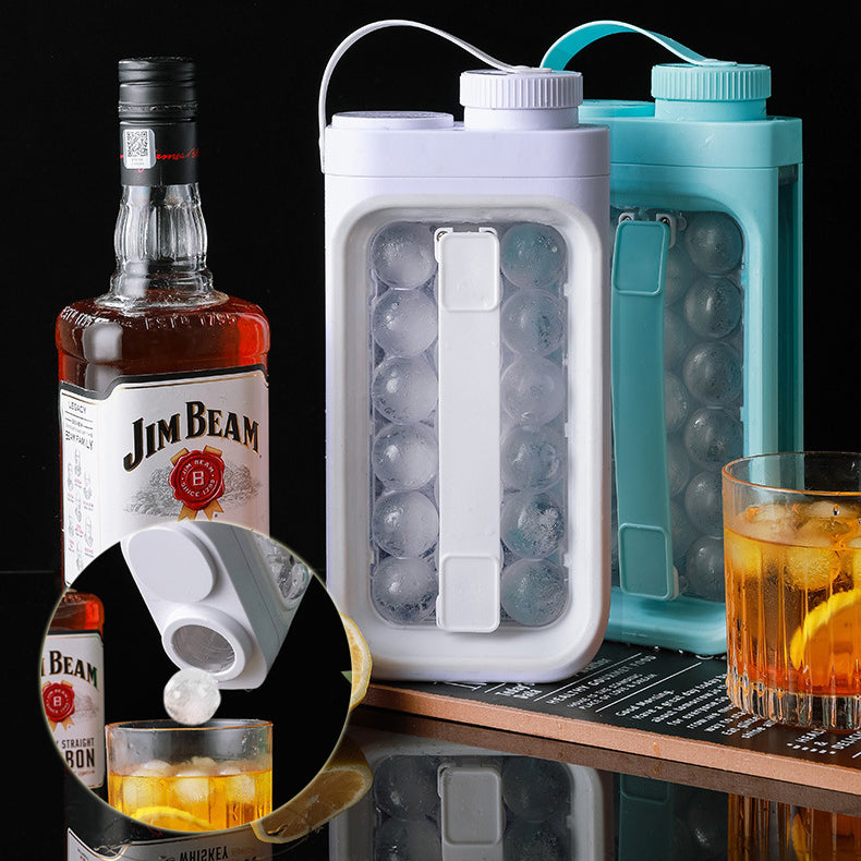 Ice Ball Container , Ice Ball Form , Ice Mold , Water Bottle with Ice , Ice Maker Bottle , Ice Mold Set , Ice Sphere Mold , Kitchen Gadgets , Ice Cube Maker , Ice Ball Tray , Water Bottle ice Mold , Ice Making Tray , Cocktail Ice Mold , 2-in-1 Ice Ball Mold Ice Ball Maker Tray Cocktail Ice Water Bottle Leak Proof Bottle Kitchen Gadget , clickandbuy247